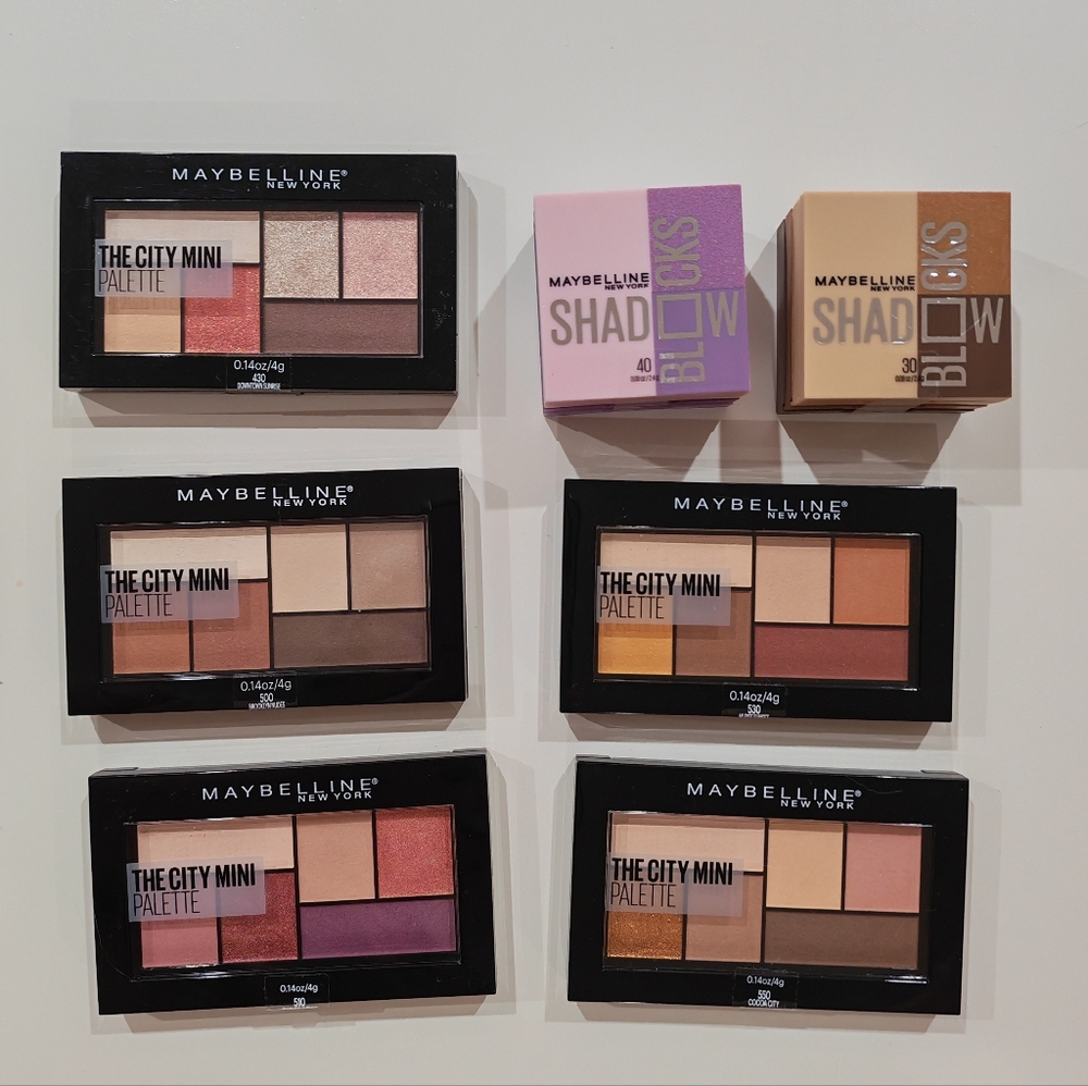 MAYBELLINE Eyeshadow Palettes (7 pieces bundle)